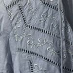 Free People NWT  Haddie Mini Dress Periwinkle X Small Cotton Boho Summer Embroid Photo 5