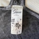 Guess vintage y2k 2000s los angeles rhinestone bling tank top Photo 5
