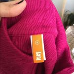 Lucy quarter zip hot pink long sleeve top size S Photo 4