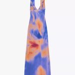 ZARA  Vibrant Multicolor Maxi Dress halter scarf flowy bodycon evening party  Photo 8