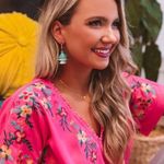 NEW! BOHO Turquoise & Gold Fringe Tassel Earrings Contemporary Blue Photo 14