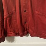 Lucky Brand Blue Jeans Of America Jean Jacket Womens XXL Red Button Up Winter Photo 2