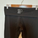 Y2 k Victoria's Secret PINK Foldover Yoga Pants Black Flare Leg Stretch Comfort Size M Photo 3