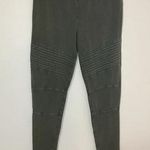 BP . Sarma Moto Leggings Size Large Olive Photo 0