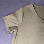 Time and Tru Dress Womens M Green Short Sleeve V Neck Casual Stretch Pockets Size M Photo 4