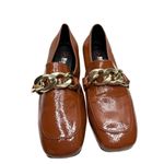 Blondo  Loafers Size‎ 5 Brown Slip On Waterproof Block Heel Chain Detail NEW Photo 3