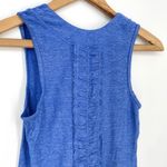 Lululemon  dash ruffle tank II in heathered royalty blue size 4 Photo 5