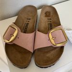 Birkenstock NWT Madrid Big Buckle Nubuck Leather Sandals in Old Rose Pink Photo 1