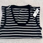 Loft Perfect Ribbed Striped Scoop Neck Tank Top XS Photo 6