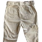 Banana Republic Belted Cargo Pants Wmns 10 Khaki Beige Utility Tapered Trousers Photo 4