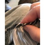 CRUEL Denim Womens Size Small‎ Boho Striped Embroidered Top *FLAWED Black Photo 5