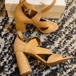 Chloé Chloe High Heel Graphic Leaves Sandal Bright Peach Size 39.5 Photo 0