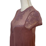 Urban Outfitters Dress Mini Lace Swing Trapeze Boho Mauve, Kimchi Blue, Small Photo 7