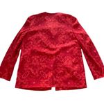 Two Twenty Five Red Paisley Print Blazer sz12 Size 12 Photo 3