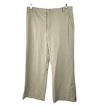 ZARA Women's Beige Khaki Tan High Waisted Wide Leg Trousers Pants Size XXL Photo 1