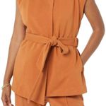 TEREA Women's Zuri Wrap Vest Office Casual Burnt Orange Sleeveless NWT XXL Photo 2