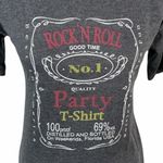 Urban Renewal  Rock ‘N Roll Party T-Shirt, Dark Gray, Juniors X-Small Photo 4