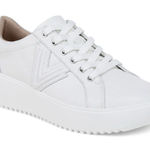 Vionic Women's Kearny Platform Lace Up Sneaker White Size 11 Wide Metallic Photo 0