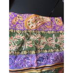 ZARA Floral Paisley Asymmetrical Mini Silky Satin High-Waisted Skirt small Photo 3