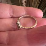 Sterling Silver Cross Green CZ Ring Photo 6