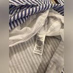 Vineyard Vines  Seersucker Wrap blue white stripe ruffle cotton mini Dress 2 Photo 4