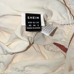 SheIn White Ruffle Crop Top with Black Trim Photo 4