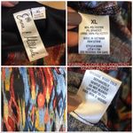 Emma & Michele  BLUE & TAN PRINT LONG KNIT TUNIC (XL) Photo 7