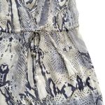 Blue Island Beach Blue Ivory Long Sleeve Tassel Tie Swimsuit Coverup Dress Small Photo 8