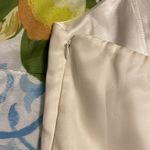 White House | Black Market Cream Silk Ruffle Corset Blouse Photo 5