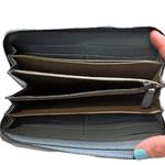 Bottega Veneta  Intrecciato Nappa Leather Zip Around Wallet Light Blue/Gray Photo 3