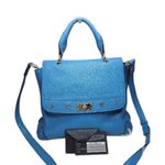 MCM  Vibrant Blue Satchel Photo 0