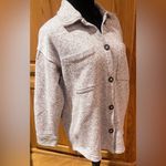 Madewell  MWL (Re)sourced Sweater Fleece‎ Shirt-Jacket in Heather Pale Thistle XS Photo 7