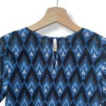Club Monaco Luceenie Abstract-Print Ruched Peplum Top Photo 8