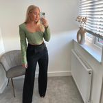 ZARA Houndstooth Crop Top Photo 7