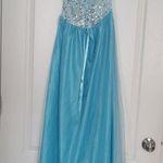 Wangezu strapless dress sequin sweetheart prom dress size small S Photo 1
