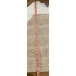 Kate & Mallory Beachy Coastal Grandma Beige White Open‎ Knit Crochet Lightweight Sweater 1X Photo 7