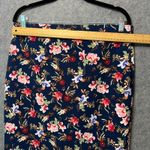 Philosophy Bold Floral Pencil Skirt Navy Stretch Workwear Size 10 Midi Workwear Blue Photo 1