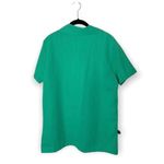 Vintage Style Green Short Sleeve Button Down Shirt with Front Pockets (M/L) Size M Photo 1