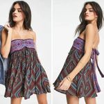Free People New! Elowen diamond printed romper, L Photo 2