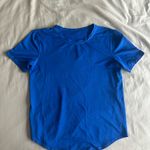 Lululemon High Neck Running and Training T-Shirt in Blue Photo 0
