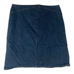 Faded Glory  size 14 32 large y2k sunburst Blue A-Line Denim Skirt preppy cute ch Photo 1