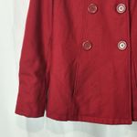 Forever Audrey Womens L Double Breasted Jacket Peacoat Wool Red Gilmore Girls Size L Photo 3