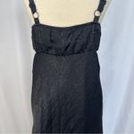Wild Fable Wild Fable Dress Womens XL Satin Ruched Cup Mini Dress Black Dark Romantic Photo 8