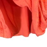 BB Dakota  Coral Pink V-Neck Long Wide Sleeve Applique Trim Boho Dress Women Sz S Photo 5