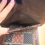 Handmade Elegant Patchwork Clutch Wallet - Brown and Blue Photo 5