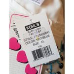 Three Pink Hearts Womens Blouse Sz XL Beaded Rhinestone Retro Hipster Boho Chic Photo 10