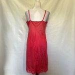 Vtg Y2K Kayser Slip Dress Sz 38 Bust Lace Coquette Babydoll USA 60s Fairy Grunge Red Size L Photo 6