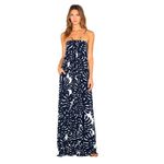 Karina Grimaldi Lotus Maxi Dress in Navy Palm Print Size XS Photo 10