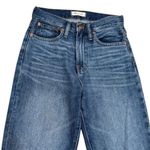 Madewell  The Mom Jean Medium Wash Raw Hem Comfort Capsule Quality T25 Photo 4