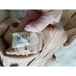 WAYF  Dede X Emily BFF Camel Tan Ribbed  Long Sleeve Sweater Dress Womens Size XS Photo 2